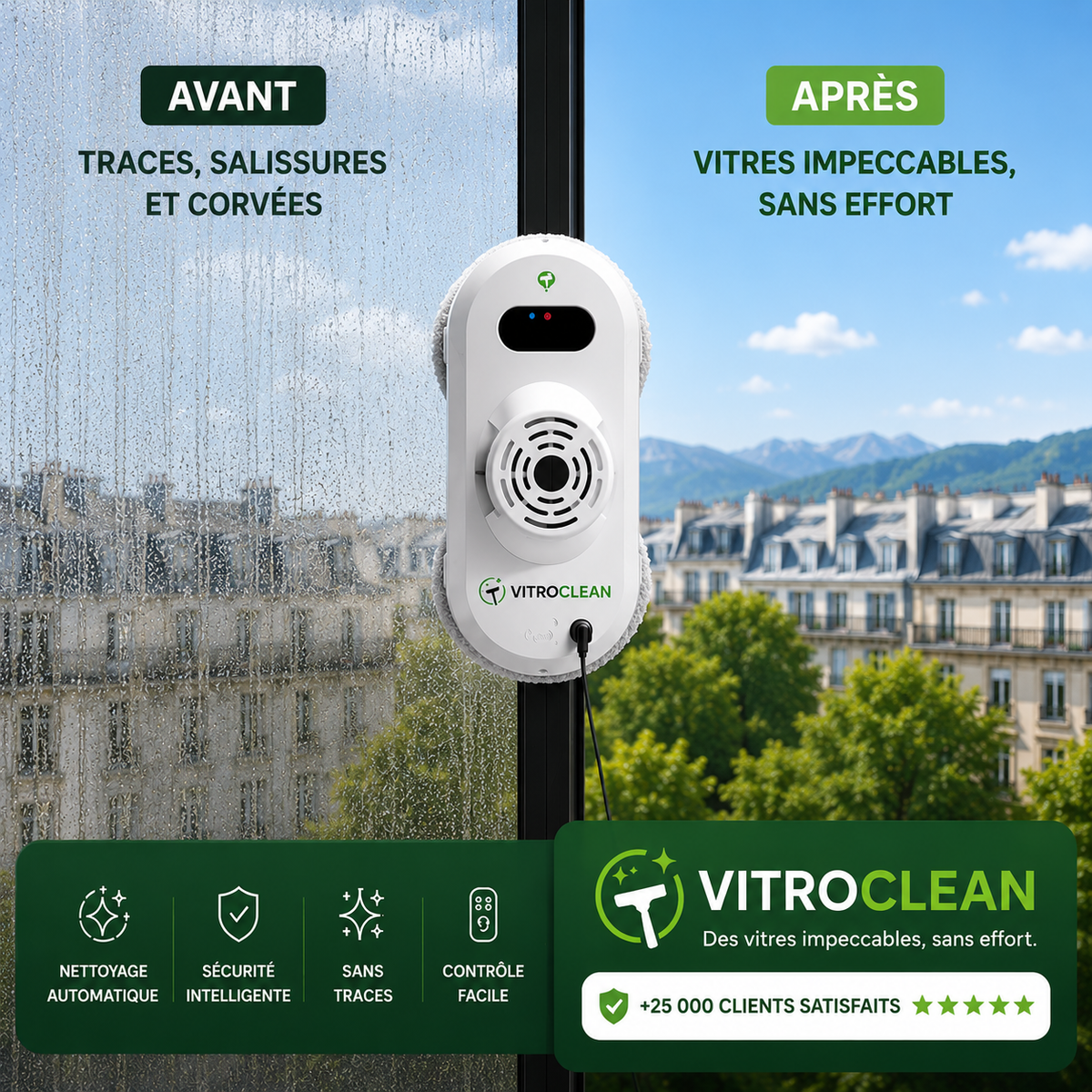 Robot lave vitre VitroClean PRO